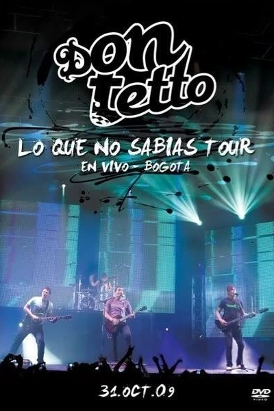 Lo que no sabias - tour en vivo