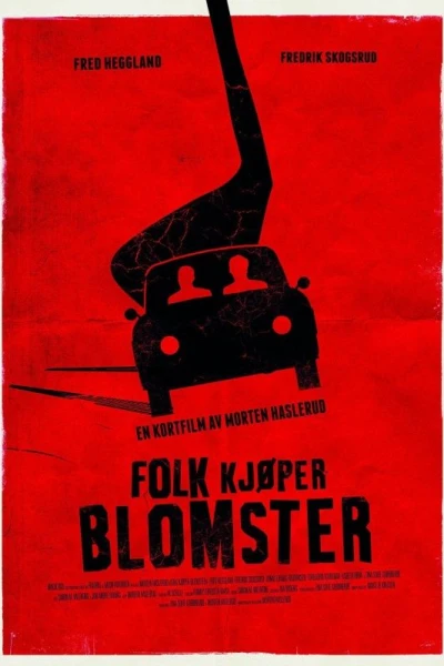 Folk kjøper blomster