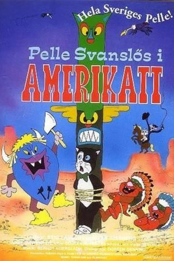 Pelle Svanslös i Amerikatt Poster