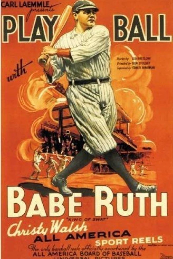 Play Ball with Babe Ruth Poster