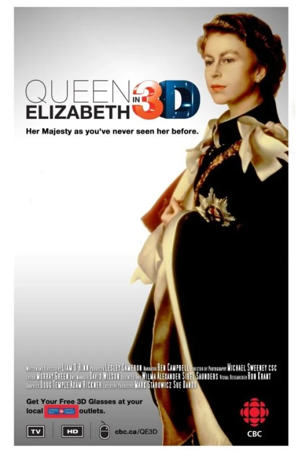 Queen Elizabeth in 3D Poster