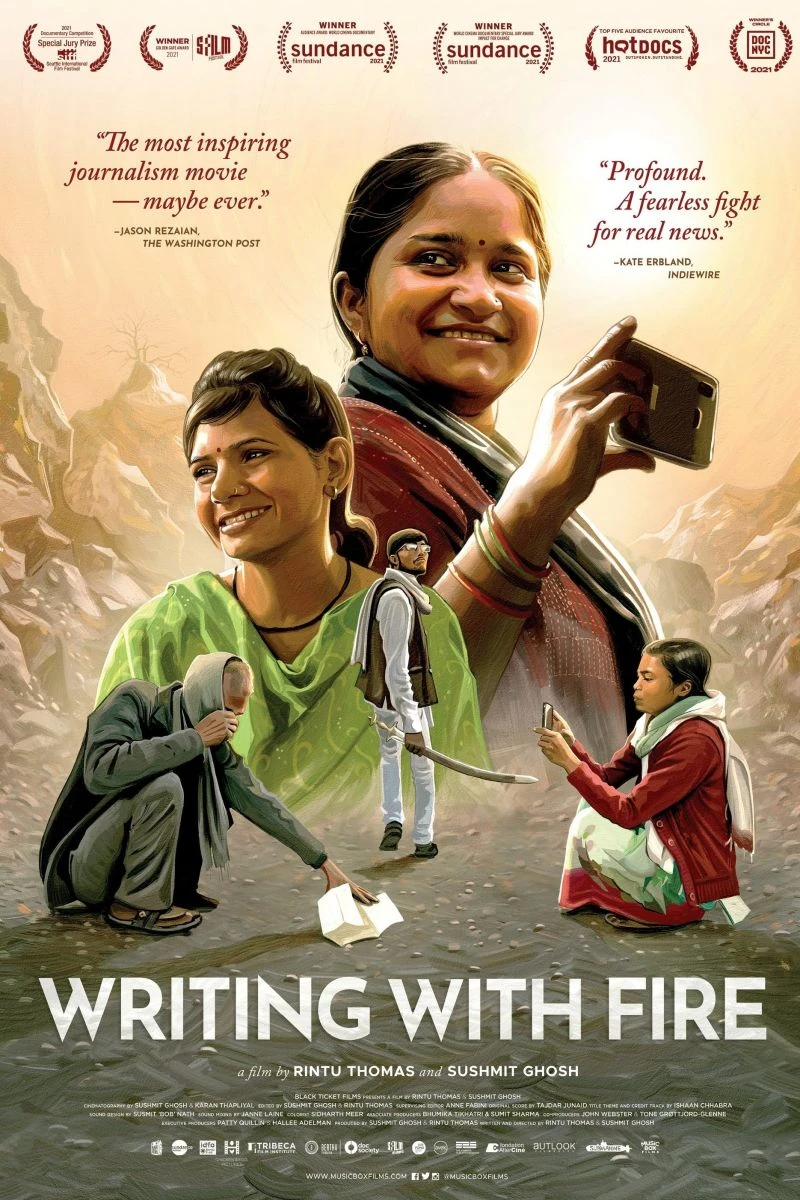 Writing with Fire Poster