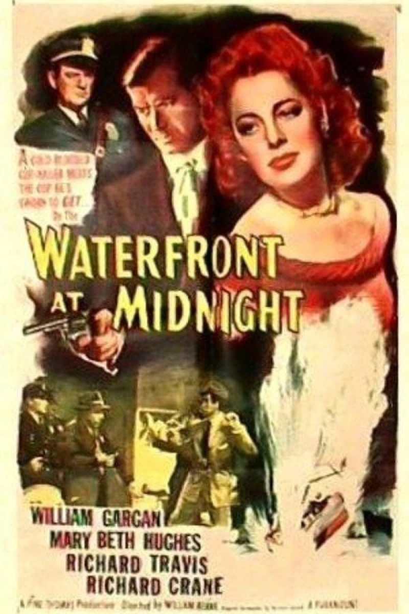 Waterfront at Midnight Poster