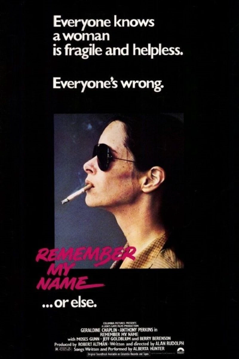 Remember My Name Poster