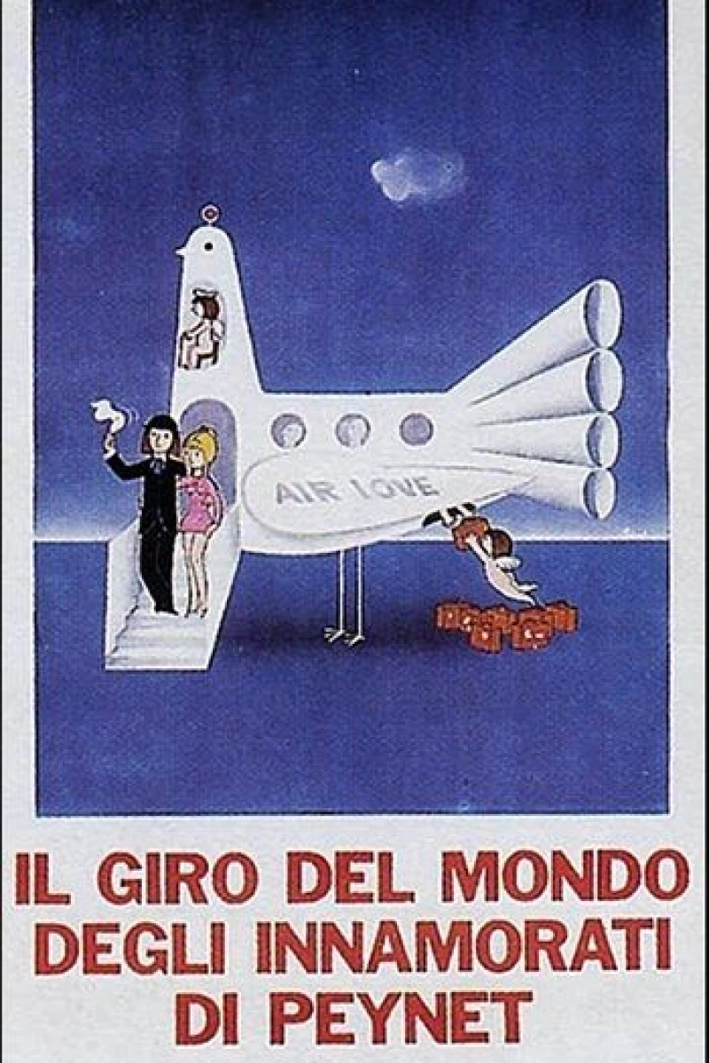 Il giro del mondo degli innamorati di Peynet Poster