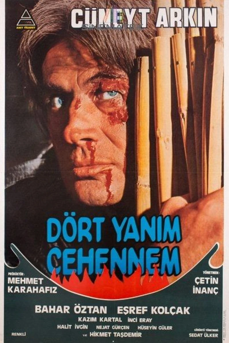 Dört yanim cehennem Poster