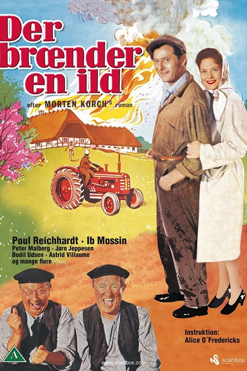 Der brænder en ild Poster