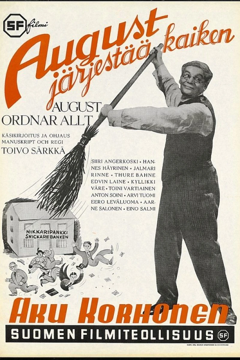 August järjestää kaiken Poster