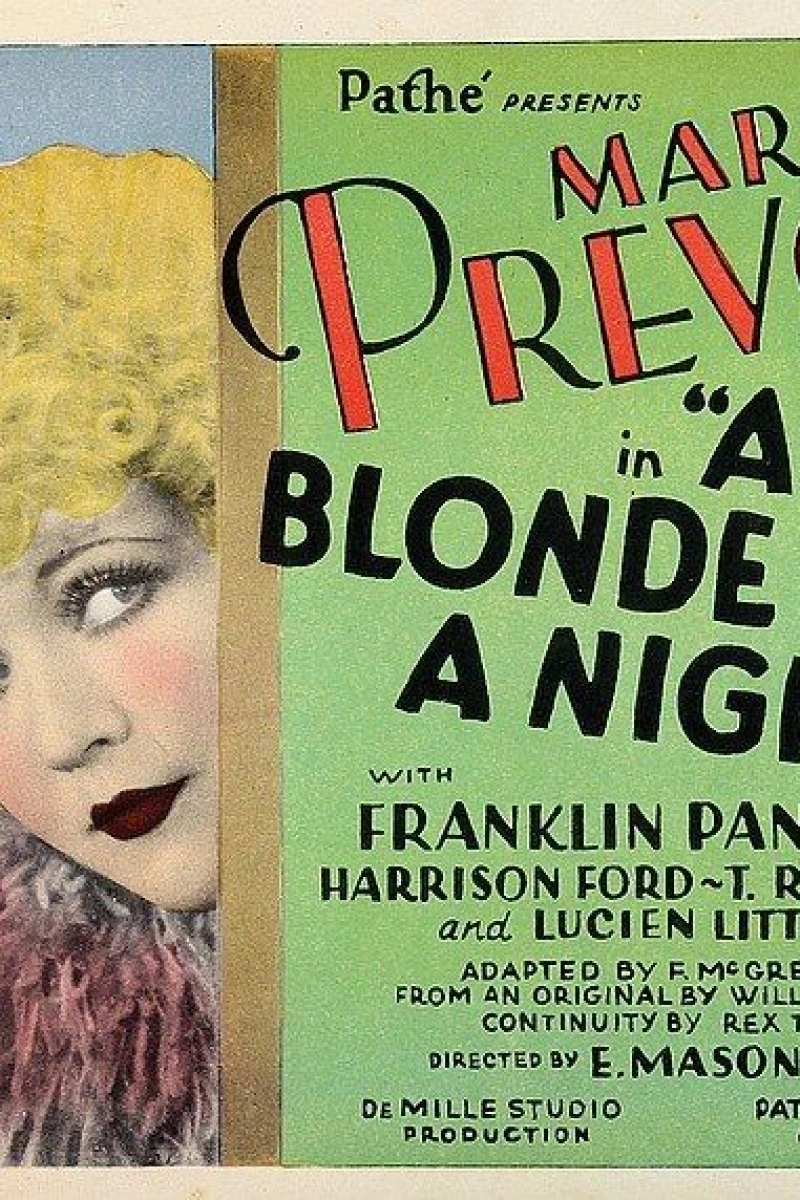 A Blonde for a Night Poster