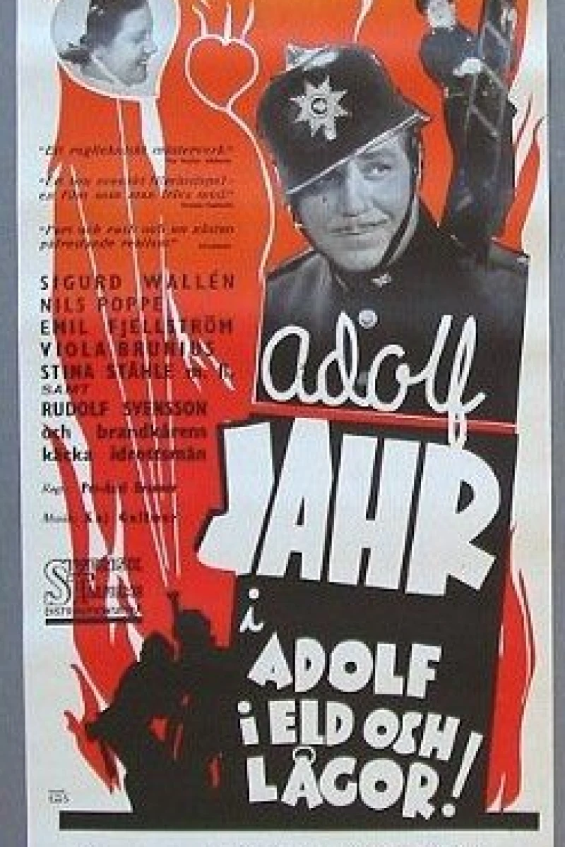 Adolf i eld och lågor Poster