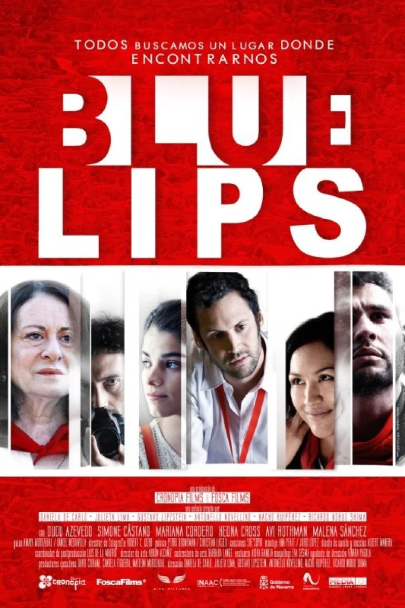 Blue Lips Poster