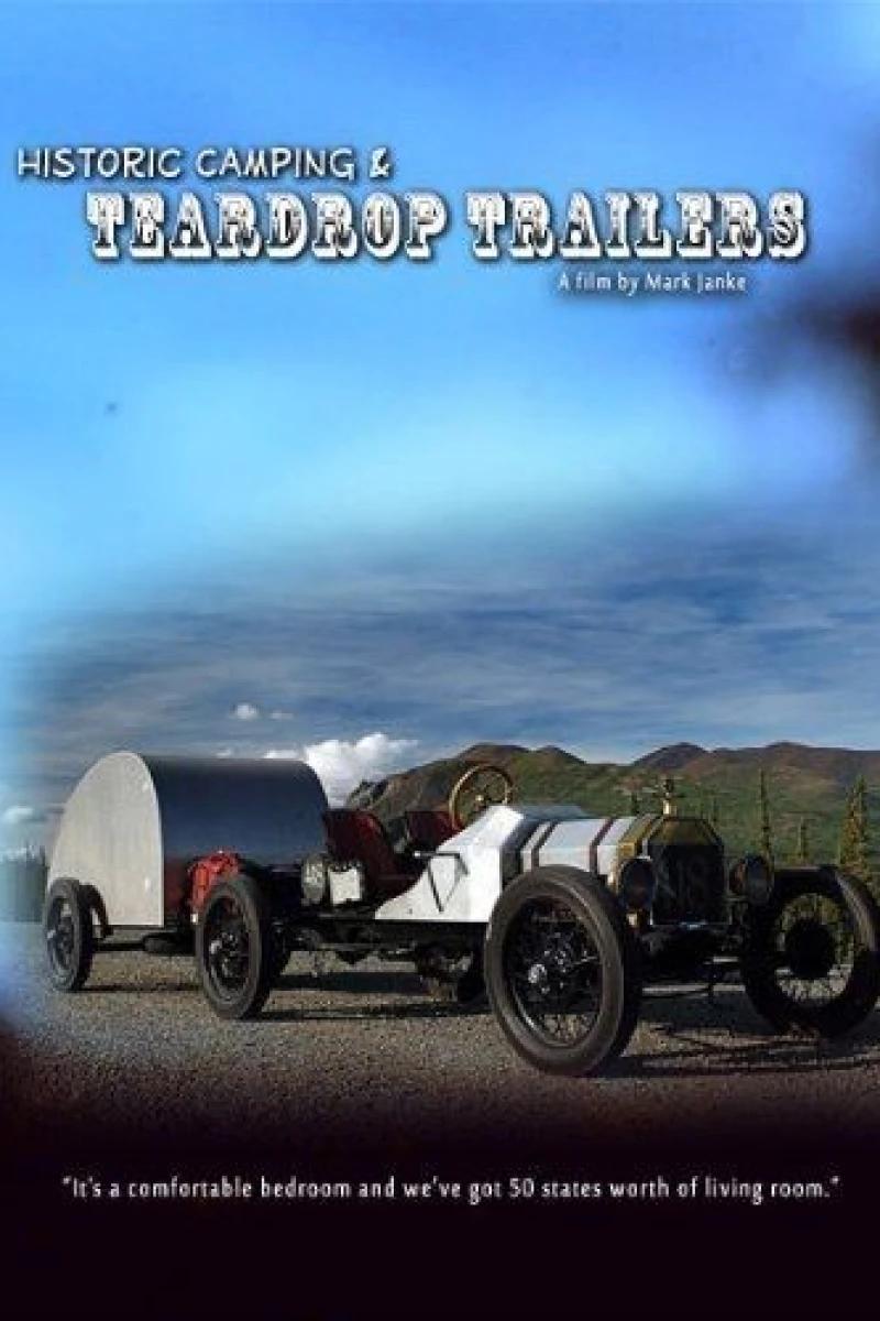 Historic Camping Teardrop Trailers Poster