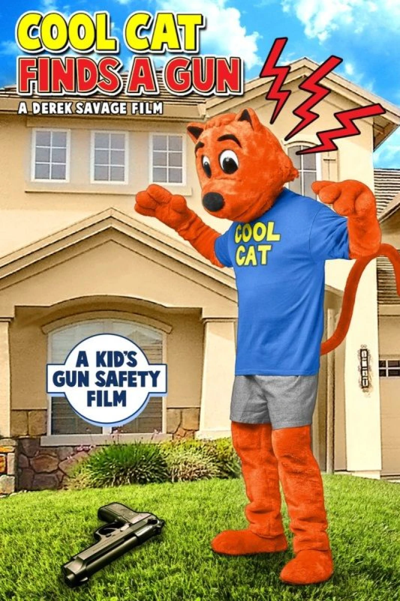 Cool Cat Finds a Gun Poster