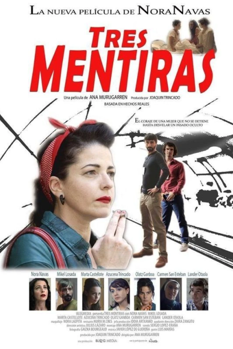 Tres mentiras Poster