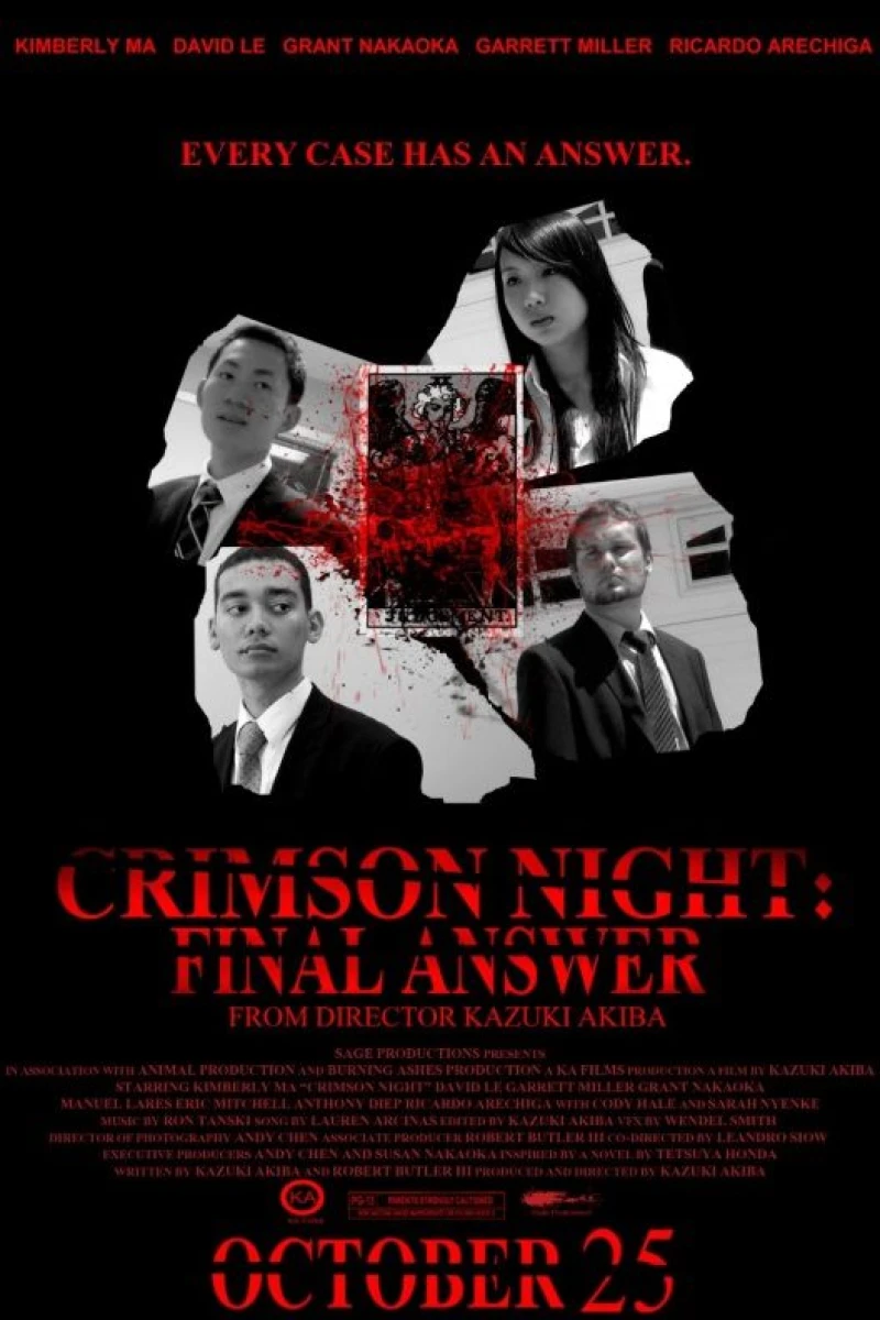 Crimson Night: Final Answer Poster